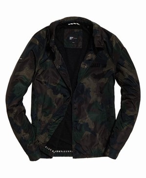 Superdry Surplus Goods Férfi Kabát Zöld/Camo | UATEN8053